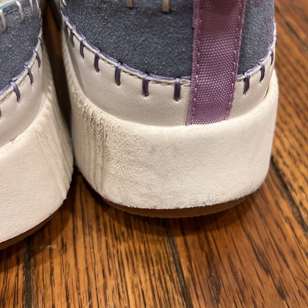 Nicole Miller New York Brita Woven Rainbow Pastel Platform Sneakers - Picture 7 of 10